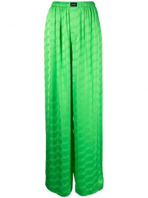 Pantaloni in tessuto jacquard Balenciaga verde