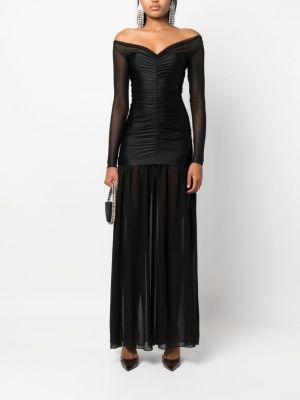 Robe de soirée transparent Atu Body Couture noir