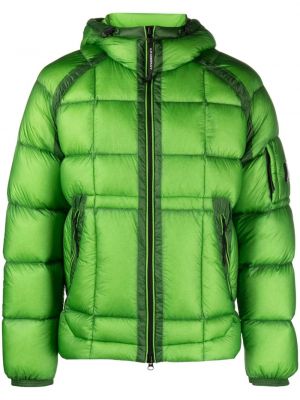 Péřová bunda s kapucí C.p. Company zelená
