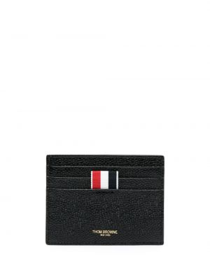 Pruhovaná peněženka Thom Browne černá