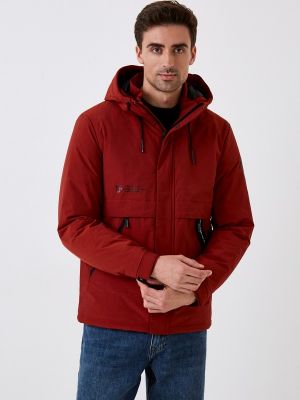 Утепленная демисезонная куртка Urban Fashion For Men бордовая
