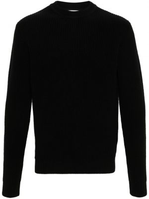 Пуловер с кръгло деколте Lardini черно