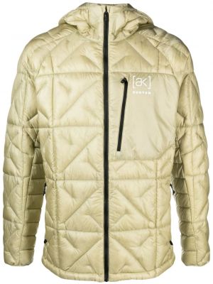 Pernata skijaška jakna s kapuljačom Burton Ak zelena