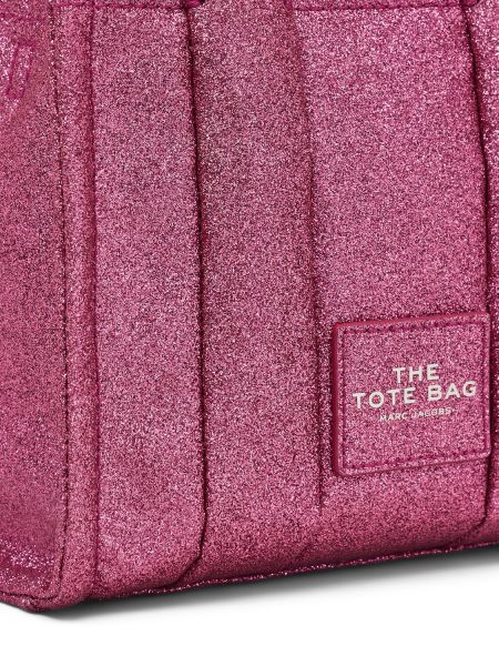 Δερμάτινη τσάντα shopper Marc Jacobs ροζ