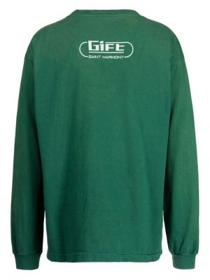 Sweatshirt aus baumwoll mit print Saint Mxxxxxx grün