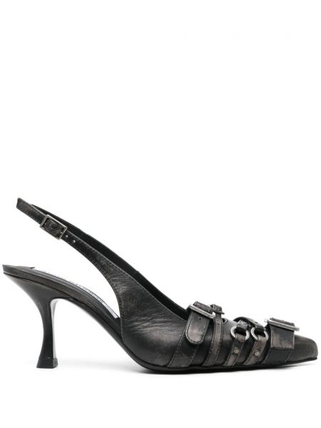 Slingback læder pumper med stropper Acne Studios sort