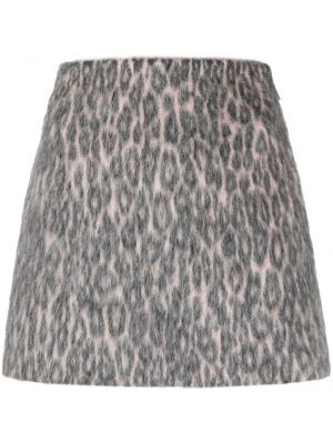 Leopardí mini sukně s potiskem Msgm