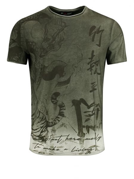 T-shirt et imprimé rayures tigre Key Largo