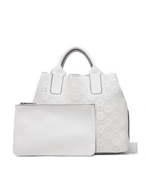 Τσάντα shopper Twinset λευκό