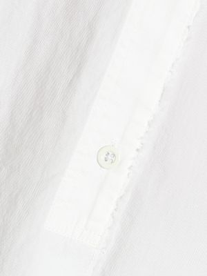Chemisier en soie en coton Vince blanc
