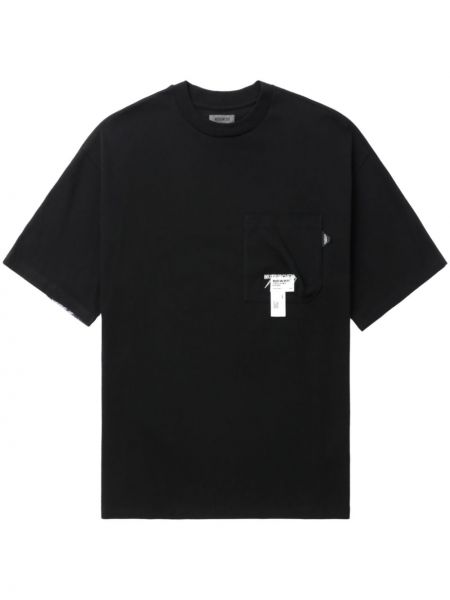 T-krekls ar izšuvumiem ar apdruku Musium Div. melns