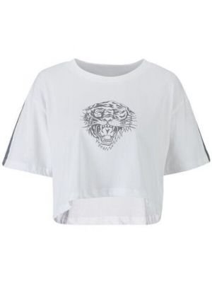 Tričko s tygřím vzorem Ed Hardy bílé