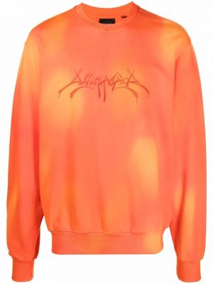 Пуловер с принт Daily Paper оранжево