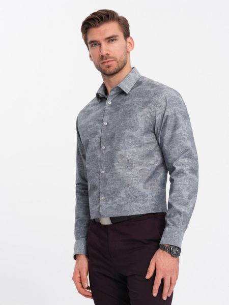 Фланелена карирана памучна риза Ombre