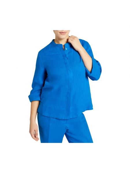 Bluzka koszulowa elegancka Elena Miro' niebieska