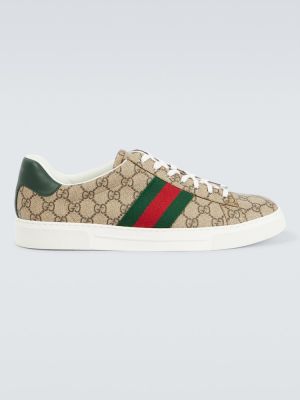 Sneakersy Gucci Ace zielone