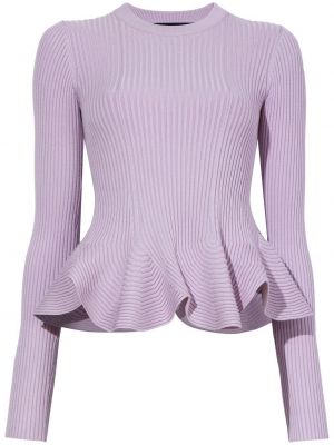 Peplum pulover Proenza Schouler vijolična