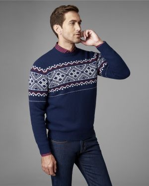 Пуловер Henderson синий