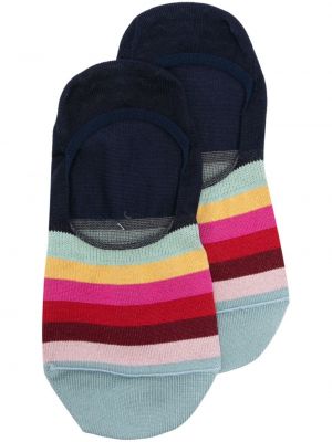 Pruhované bavlnené ponožky Paul Smith modrá