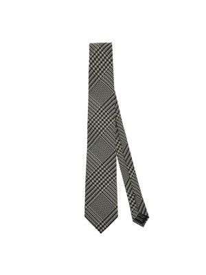 Jedwabny krawat Tom Ford biały