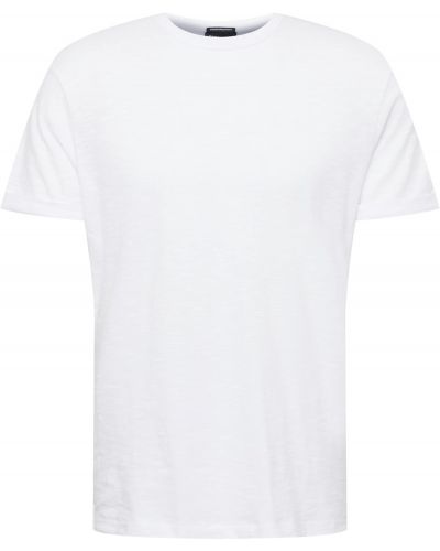 Majica s melange uzorkom Strellson bijela