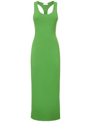 Sukienka z kaszmiru Michael Kors Collection zielona