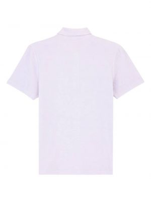 Kokvilnas polo krekls ar izšuvumiem Vilebrequin rozā