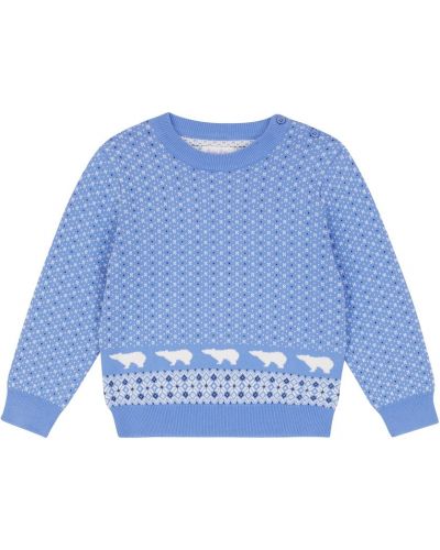 Sweter bawełniany Rachel Riley, niebieski