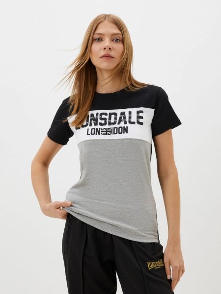Серая футболка Lonsdale