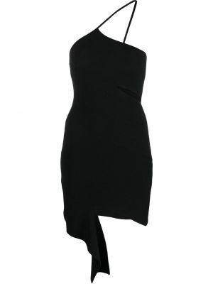 Асиметрична мини рокля Andreadamo черно
