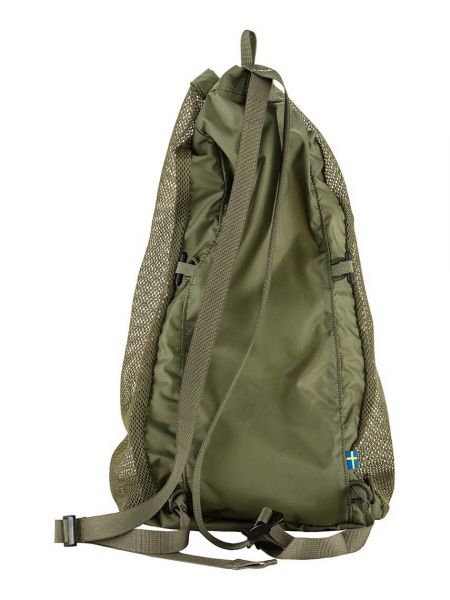 Однотонний рюкзак з сіткою Fjallraven зелений