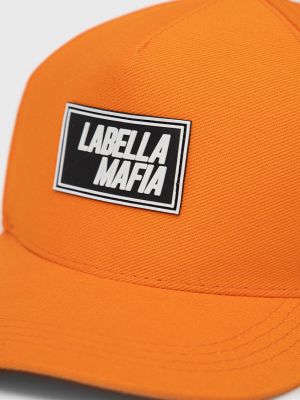 Бавовняна шапка з аплікацією Labellamafia помаранчева