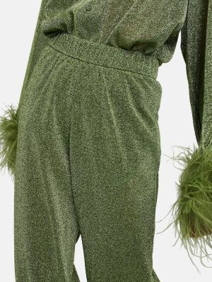 Kalhoty relaxed fit Osã©ree zelené
