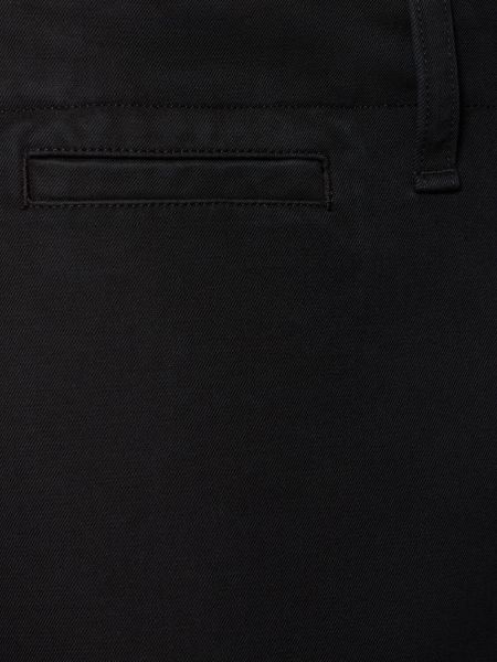 Pantaloni chino di cotone Burberry nero