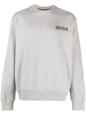 Medvilninis džemperis Zegna pilka