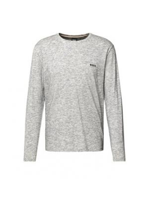 T-shirt manches longues en coton Boss gris