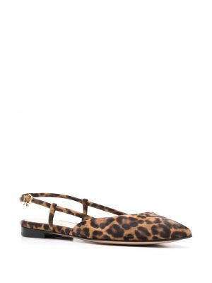 Leopardimustriga mustriline sandaalid Gianvito Rossi pruun