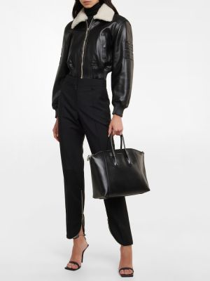 Geantă de sport din piele Givenchy negru