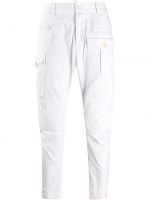 Pantalones cargo Dsquared2 blanco