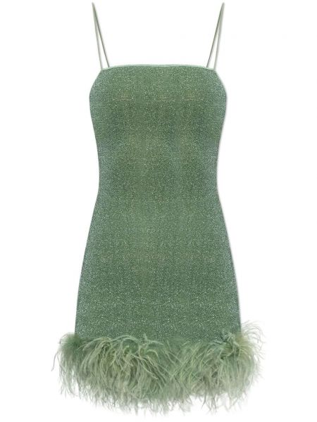 Φόρεμα με τιράντες Oséree πράσινο