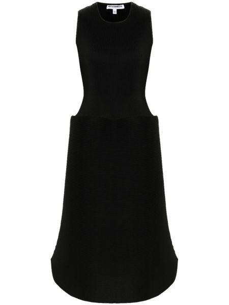 Πλισέ ίσιο φόρεμα Melitta Baumeister μαύρο