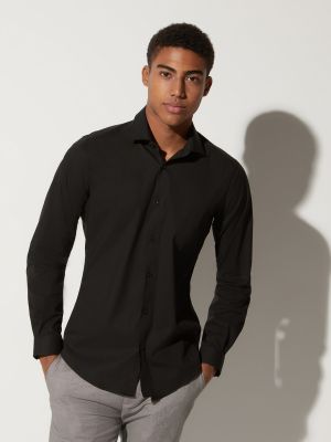 Camisa slim fit Easy Wear negro