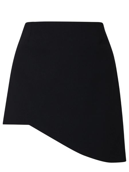 Асимметричная юбка мини Saint Laurent черная