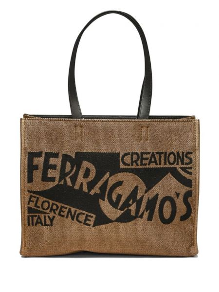 Mini taška s potlačou Ferragamo