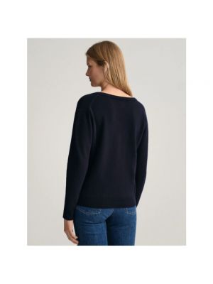Jersey de lana de tela jersey Gant azul