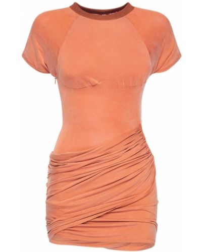 Mini šaty Jacquemus oranžová