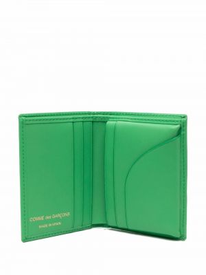 Portfel skórzany Comme Des Garçons Wallet zielony