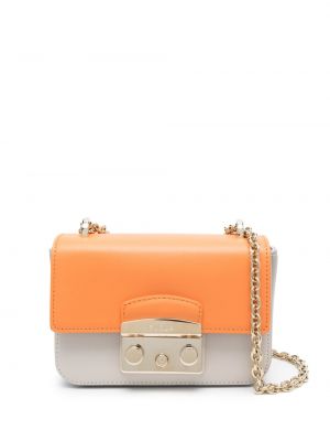 Usnjena crossbody torbica Furla