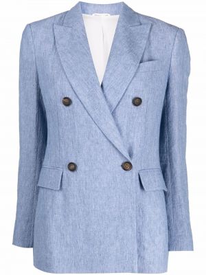 Lang blazer Brunello Cucinelli blå