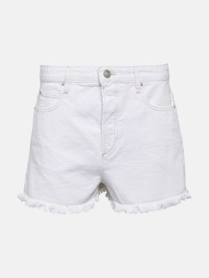 Pantaloni scurți din denim Isabel Marant alb